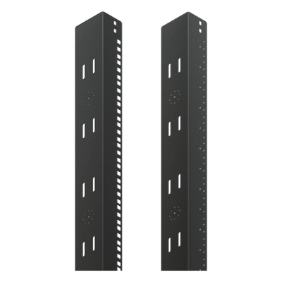Ángulo de Rack / 19 pulgadas / Ajuste 2000 mm (6.56 ft) / Acero 2.66 mm / Negro | SIERRA STORE