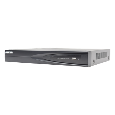 HIKVISION DS-7604NI-K1/4P(C) - NVR 8 Megapixel (4K) / 4 canales IP / Soporta Cámaras con AcuSense / 1 Bahía de Disco Duro / 4 Puertos | SIERRA STORE