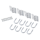 Herraje Individual Tubo-Tubo / Acero ASTM-36 / Galvanizado en Inmersión / 4 Placas / 8 Abrazaderas / 1-1/4' a 2' | SIERRA STORE