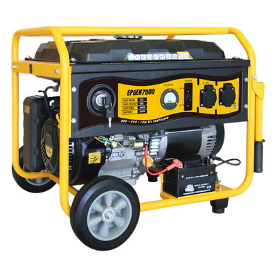 Generador a Gasolina / 6.5 kW Nominal / 7 kW Máxima / Salida Bifásica 110/220V / 12 Horas Continuas / Arranque Electrónico / 97 dB(A) | SIERRA STORE