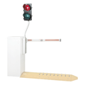 Semáforo LED para Barrera / Rojo/Verde / 12 VDC / Poste 35' (114.8 ft) / Cable 6 ft (19.7 ft) / Sincronización con Ciclo de Barrera | SIERRA STORE