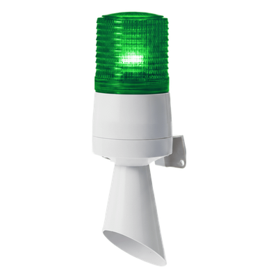 Baliza LED con Zumbador / 60 mm / 95 dB / IP54 / 24 VCD / Fijo e Intermitente / -30°C a +50°C | SIERRA STORE
