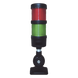 Torre LED indicadora / 2 niveles / Rojo-Verde / Buzzer 85 dB / 24 VCD / 60 mm / IP53 | SIERRA STORE