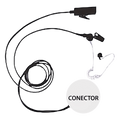 Kit Micrófono-Audífono Profesional / 2 Cables / Tubo Acústico Transparente / PTT Integrado / Kevlar Reforzado / Compatible VOX | SIERRA STORE