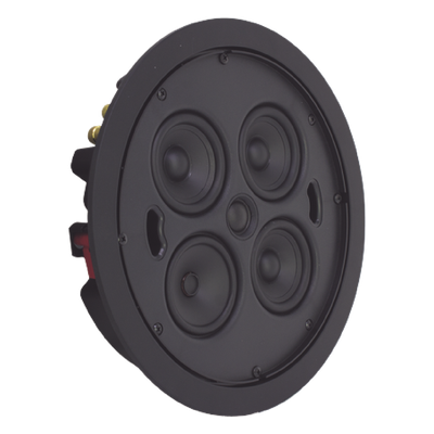 Altavoz delgado de 3 vías para empotrar en el techo tres woofers de 3 ", un altavoz de medios de 3" y (1) tweeter de cúpula de seda de | SIERRA STORE