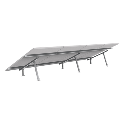 Kit Montaje de aluminio para techo o piso de concreto,  de alta resistencia y rápida instalación,  arreglo 1x4 módulos fotovoltáicos | SIERRA STORE