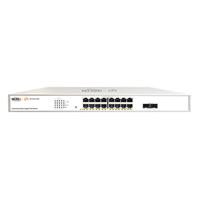 Switch Administrable PoE / 16 Puertos Gigabit PoE af/at / 2 SFP / 36 Gbps / Presupuesto PoE 240 W / Cloud Gratuito | SIERRA STORE