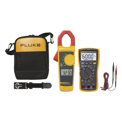 Kit de Multímetro y Pinza Amperimétrica / Detección de Tensión sin Contacto / CAT III 600 V / Función AutoV/LoZ / Estuche y Suspensión | SIERRA STORE
