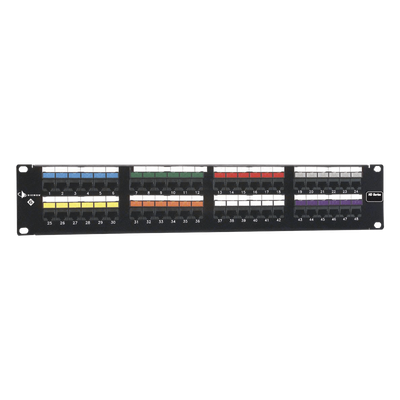 SIEMON HD6-48 - Patch Panel UTP HD6 de 48 puertos, Precargado con Jacks  Categoría 6, Plano, 2UR | SIERRA STORE