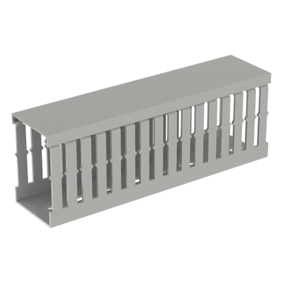 PANDUIT MC50X75IG2 - Canaleta ranurada tipo F / 49.5 mm ancho / 72.4 mm alto / 2 m largo / 6.56 ft / PVC libre de plomo / Grado UL94V-0 | SIERRA STORE