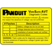 PANDUIT VS-AVT-DL - Etiqueta de codigos de diagnostico VeriSafe 600V, amarillo (Paquete c/5 pzas.) | SIERRA STORE
