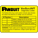 PANDUIT VS-AVT-DL - Etiqueta de codigos de diagnostico VeriSafe 600V, amarillo (Paquete c/5 pzas.) | SIERRA STORE