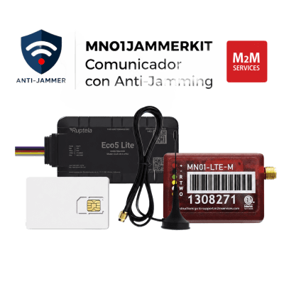 Kit Comunicador Celular LTE-M / Detección Anti-Jammer / 500 MB / 2 Años / Compatible con Paneles TIP/RING | SIERRA STORE