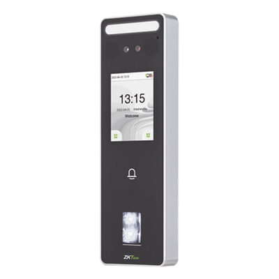 Terminal Facial y Huella Autónoma / 500 Rostros / 3,000 Huellas / Pantalla 2.4" / IP65 / ADMS / RFID | SIERRA STORE