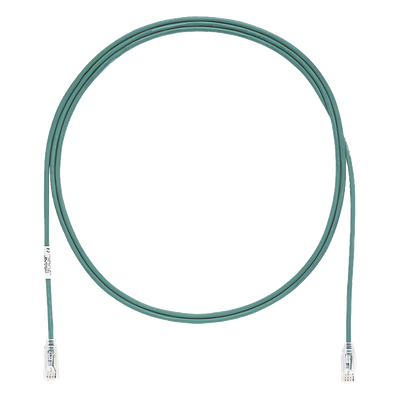 PANDUIT UTP28SP3GR - Cable de Parcheo Cat6 / UTP 28AWG / Diámetro Reducido 3.8 mm / 0.91 m (3 Pies) / Verde / CM/LSZH / PoE hasta Tipo | SIERRA STORE
