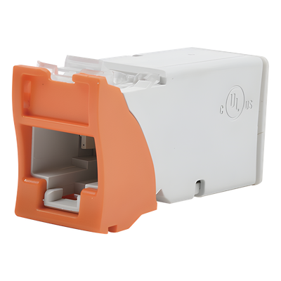 SIEMON Z6-09 - Jack UTP Categoría 6 / Montaje Híbrido Plano y Angulado / IDC Diagonal / Color Naranja | SIERRA STORE