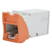 SIEMON Z6-09 - Jack UTP Categoría 6 / Montaje Híbrido Plano y Angulado / IDC Diagonal / Color Naranja | SIERRA STORE