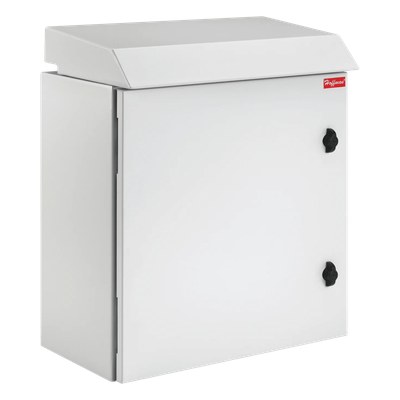 Gabinete Rack 12 UR / 24.09 in x 23.6 in x 24 in / Acero RAL 7035 / IP32 IK10 / Tipo 3R con Ventiladores Termostáticos | SIERRA STORE