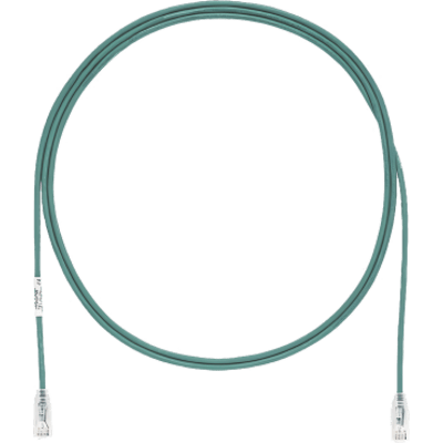PANDUIT UTP28SP15GR - Cable de Parcheo TX6, UTP Cat6, Diámetro Reducido (28AWG), Color Verde, 15 ft | SIERRA STORE