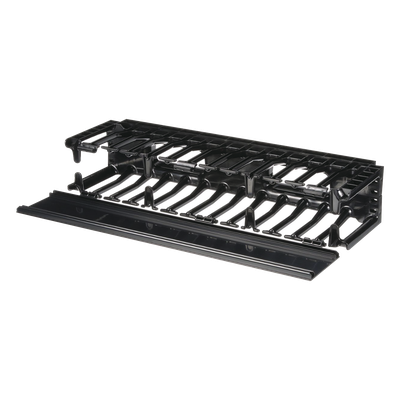 PANDUIT NMF2 - Organizador de Cables Horizontal / Alta Densidad / 19in / 2UR / Frontal Único / ABS con Radio de Curvatura | SIERRA STORE