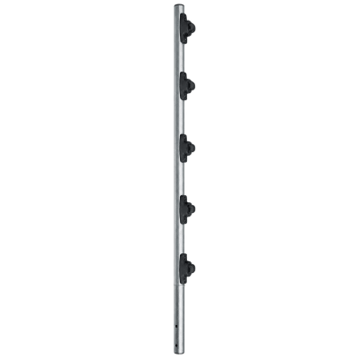 Poste de Paso / Tubo de Acero Galvanizado / Diámetro 1" / Longitud 120 cm / 5 Aisladores / Sin Pintar / Peso 0.9 KG | SIERRA STORE