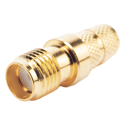 Conector RF / SMA Hembra Inverso / Anillo Plegable / Compatibilidad RG-8/X, LMR-240 / Oro/Oro/Teflón | SIERRA STORE