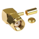 Conector Coaxial SMA Macho Inverso / Ángulo Recto / Anillo Plegable / Compatibilidad RG-174/U y Belden 8216 / Cuerpo Bronce con | SIERRA STORE
