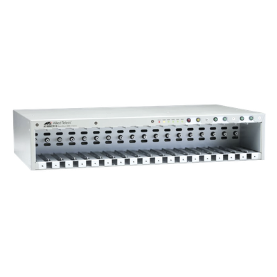 CHASSIS D/18 SLOTS PARA CONVERTIDORES DE MEDIOS SERIE MMC2000, PSU UNIVERSAL | SIERRA STORE