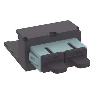 PANDUIT CMDAQSCZBL - Módulo Acoplador / SC Duplex / Fibra Multimodo OM3/OM4 / Mini-Com / Cerámica Zirconia / Color Aqua | SIERRA STORE