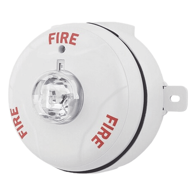 Lámpara Estroboscópica para Exterior / a 2 Hilos / Montaje en Techo / Configuración Estroboscópica Seleccionable / Color Blanco | SIERRA STORE