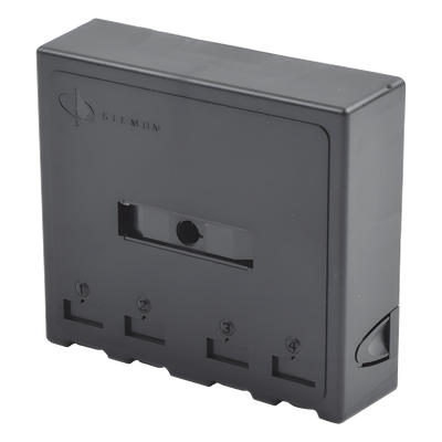 SIEMON MX-SM4-01-D - Caja de Montaje Superficial, Acepta 4 Módulos MAX, Con Puerta Protectora, Color Negro | SIERRA STORE
