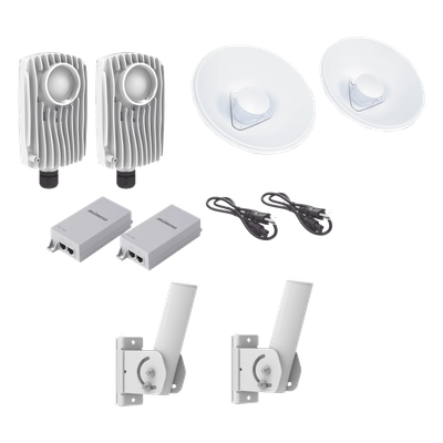 Kit de Radios Inalámbricos / 1.75 Gbps PTMP / 5.1-6.4 GHz / 20 dBi / IP67 / PoE Pasivo / SNMPv2 | SIERRA STORE
