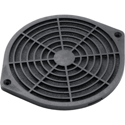Kit Filtro Protector de Dedos / Ventilador 4 Pulgadas (102 mm) / Filtro Extraíble y Lavable / 124x124x11 mm / Plástico Negro Mate / | SIERRA STORE