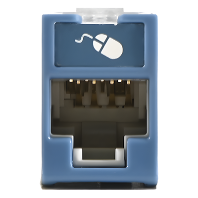 SIEMON U5-H06NS - Jack / Cat5e UTP / Montaje Híbrido Plano-Angulado / Terminación 110 / Azul / -10 a 60 °C / UL 94 V-0 | SIERRA STORE