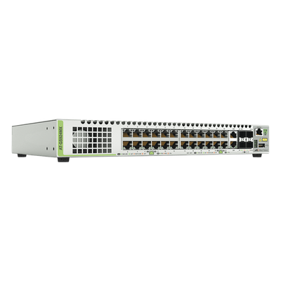 Switch Stackeable Capa 3, 24 puertos 10/100/1000 Mbps + 2 puertos SFP Combo + 2 puertos SFP+ 10 G Stacking | SIERRA STORE