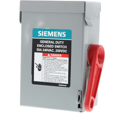 Interruptor de Seguridad / 240Vca / 3 Polos / 30 Amp / NEMA 1 / Sin Portafusibles / 0.91 kg | SIERRA STORE