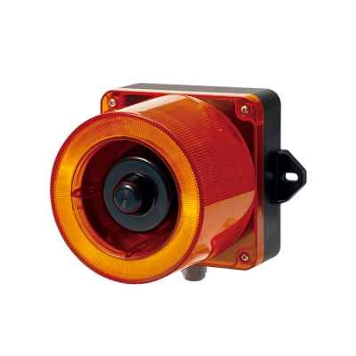 Señalizador Combinado Audible-Visual / 31 Tonos / 123 dB / IP66 / -50 °C a +50 °C / 110-220 VCA / Ámbar | SIERRA STORE