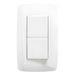 Apagador Duplex / 10 A / 127 V CA / 60 Hz / 11.8 x 7.8 x 3 cm / 4.65 x 3.07 x 1.18 in / Blanco | SIERRA STORE