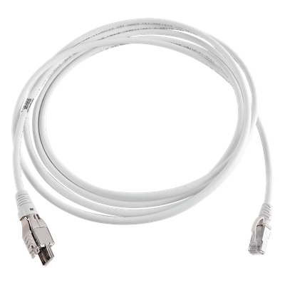 SIEMON T4A-S15M-B02L - Patch Cord / Cat6A 1/10G Ethernet / 4 Pares / S/FTP / LS0H / 15 m (49.21 pies) / Marfil | SIERRA STORE