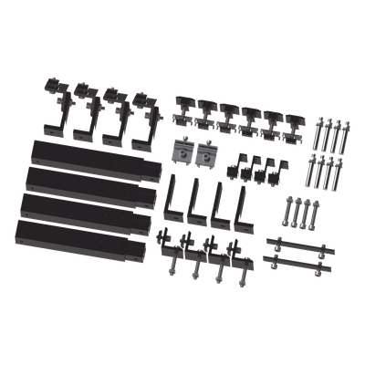 Sistema de Montaje para Paneles Solares / Arreglo 1x4 / Aluminio Anodizado / Inclinación Ajustable 20-45° / Resistencia Viento 136 km/h | SIERRA STORE