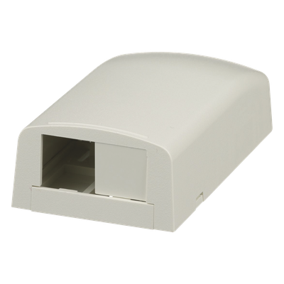 PANDUIT CBX2IW-AY - Caja de Montaje en Superficie / 2 Módulos Mini-Com / ABS / 49.5 x 27 x 92.7 mm / Blanco Mate | SIERRA STORE