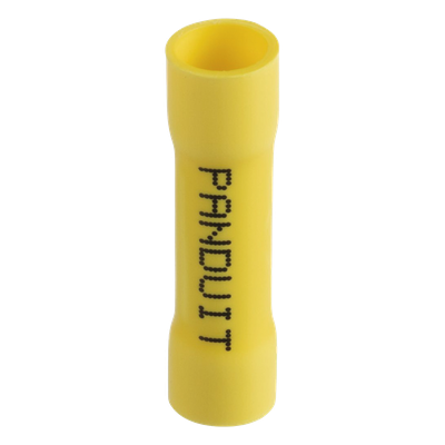PANDUIT ESV10BX-Q - Conector de Empalme a Tope / 12-10 AWG / 300V / Vinilo Aislado / Amarillo / 25 Piezas | SIERRA STORE
