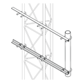 Brazo Lateral para Torre / Acero ASTM A-36 / Galvanizado en Caliente / Tubo Ø 2' Cal. 18 / Altura 50 cm (19.7 in) / Separación 20 cm | SIERRA STORE