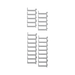 PANDUIT XG-FMS45W - Kit de Dedos para Gestión de Cables / 100 mm de Longitud / Para Gabinetes de 42 o 45 UR / Anchura Ajustable | SIERRA STORE