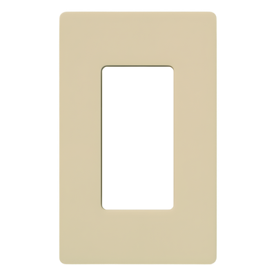 Placa de Pared / 1 Espacio / Diseño Sin Tornillos Visibles / Color Marfil / Compatible con Atenuadores, Switches y Controles Pico | SIERRA STORE