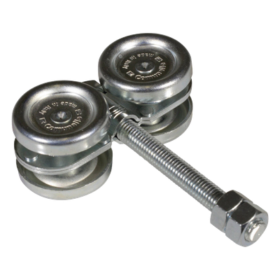 Kit de Carretillas para Puertas Colgantes / 4 Ruedas con Cojinete / Carga 150 lbs (68 kg) / Acero Galvanizado / 2 Unidades | SIERRA STORE