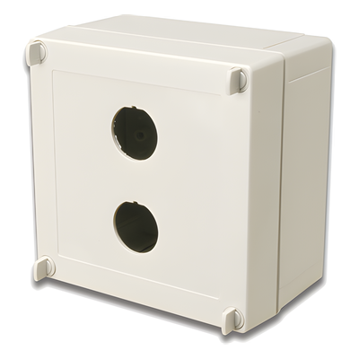 SIEMON X-IBOX-02 - Caja de Conexión Industrial / IP66/IP67 NEMA 4X / 2 Puertos Cobre o Fibra / 129.5 x 129.5 x 81.1 mm / 5.1 x 5.1 x | SIERRA STORE