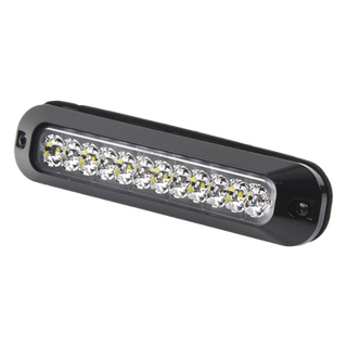 Luz perimetral / 12 LEDs Ultra Brillantes / Rojo/Claro / 12-24 VCC / 157mm / SAE J595 Clase I | SIERRA STORE