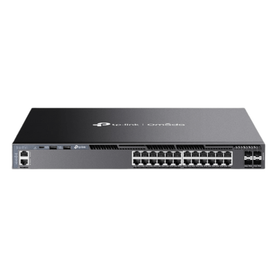 Switch L3 SDN Administrable / 24 Puertos Gigabit / 4 Puertos SFP+ 10G / 128 Gbps / Ruteo Dinámico RIP/OSPF/VRRP / Fuente Redundante / | SIERRA STORE