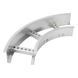 Curva Horizontal de Aluminio / Perfil Z / Peralte 3 1/4" / Ancho 6" / Radio 8" / 90° / Incluye Tornillería | SIERRA STORE